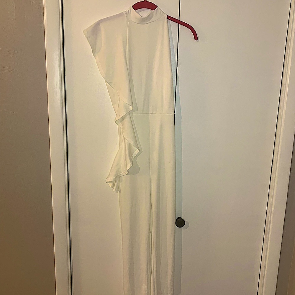 Plain White Pantsuit